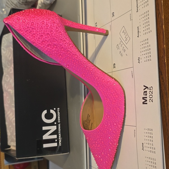 INC International Concepts Women's Hot Pink Stiletto Heels - Picture 3 of 5